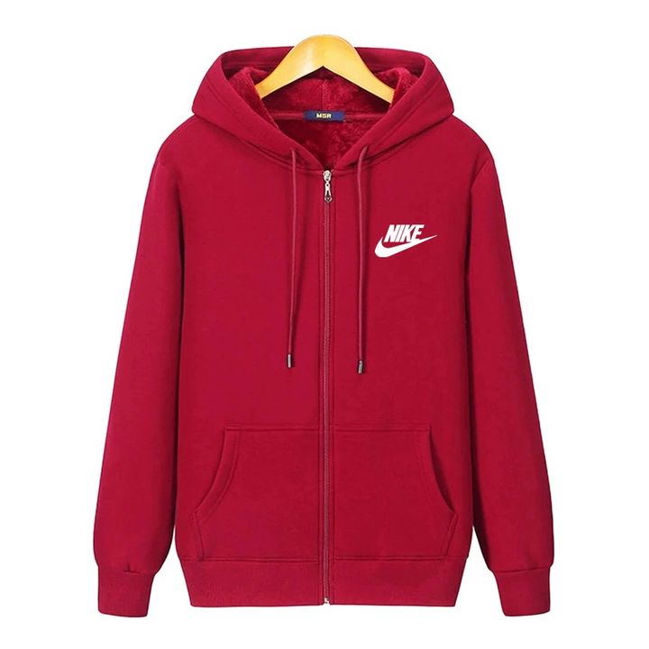 Pullover Hoodie Red Nike Zip Up Hoodie Women's University Red