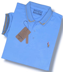 Sky Blue Color Pony Polo T-Shirt!