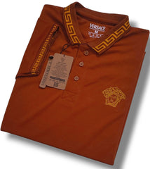 Bronze Color Ver sace Polo T-Shirt!