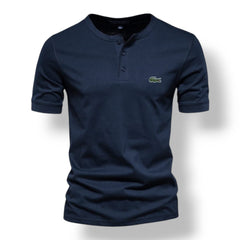 Navy Blue Lac Henley T-Shirt!