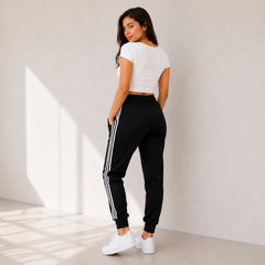 Women's Black Adidas Stripe Trouser!