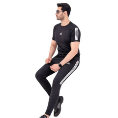 Full Black Adidas Shirt+Trouser Track Suit!