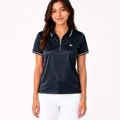 Black Selena Gomez Burberry Zipper Polo!