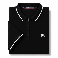 Black Burberry Textured Dri-Fit Polo!!