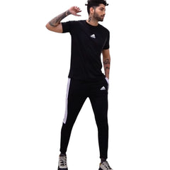 Full Black Adidas Shirt+Trouser Track Suit!