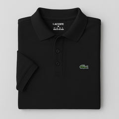 Black Basic Lacoste Polo T-Shirt!