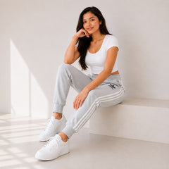 Women's Grey Adidas Stripe Trouser!