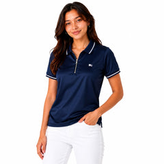 Navy Blue Selena Gomez Burberry Zipper Polo!