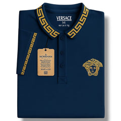Navy Blue Color Ver sace Polo T-Shirt!