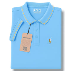 Sky Blue Color Pony Polo T-Shirt!