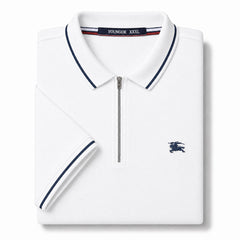 White Burberry Textured Dri-Fit Polo!!