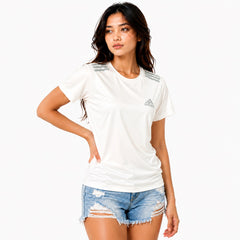 WHITE Adidas Women's Drifit T-Shirt!