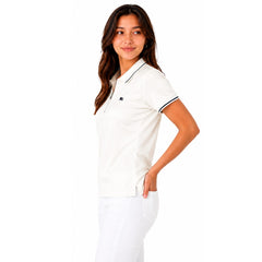 White Selena Gomez Burberry Zipper Polo!