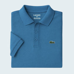 Zinc Blue Basic Lacoste Polo T-Shirt!