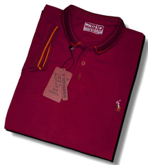 Maroon Color Pony Polo T-Shirt!